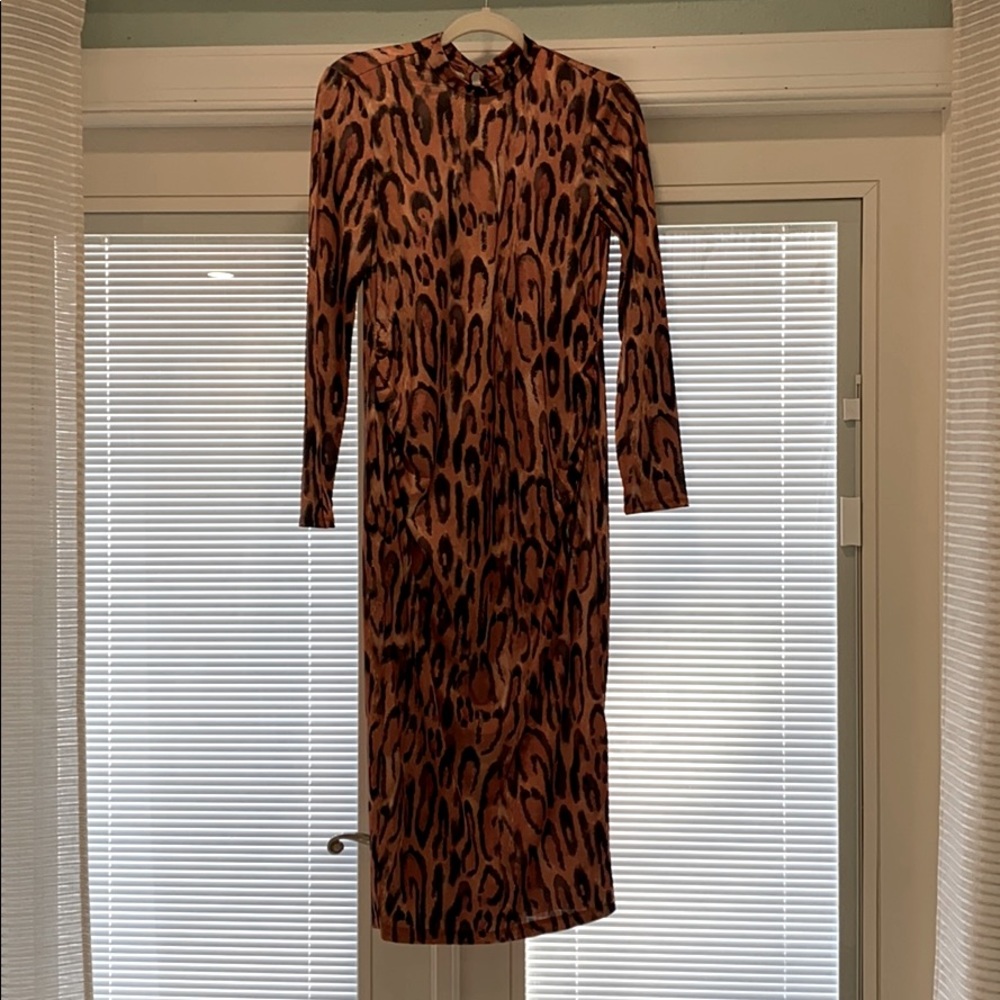 Maternity Leopard Print Dress